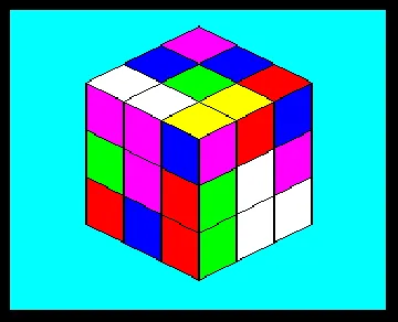 Rubik's Cube (1982)(Computer Concepts)[RCUBELD] screen shot game playing